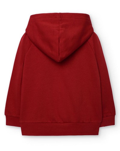 BOBOLI Fleece with hood sweatshirt for boy -BCI - 532101