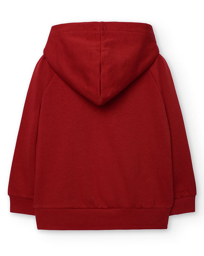 BOBOLI Fleece with hood sweatshirt for boy -BCI - 532101