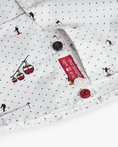 BOBOLI Poplin shirt printed for boy -BCI - 732305 BOBOLI Poplin shirt printed for boy -BCI - 732305