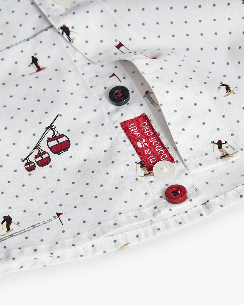 BOBOLI Poplin shirt printed for boy -BCI - 732305 BOBOLI Poplin shirt printed for boy -BCI - 732305