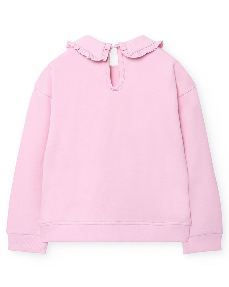 BOBOLI Fleece stretch sweatshirt for girl -BCI - 402163 BOBOLI Fleece stretch sweatshirt for girl -BCI - 402163