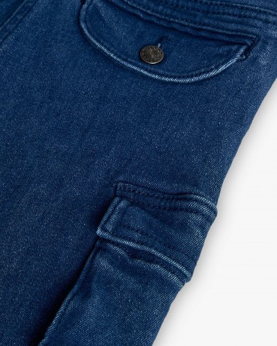 BOBOLI Denim stretch trousers for girl -BCI - 432010