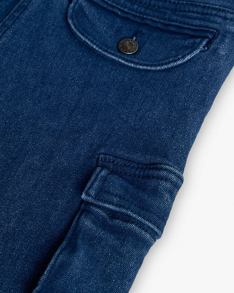 BOBOLI Denim stretch trousers for girl -BCI - 432010