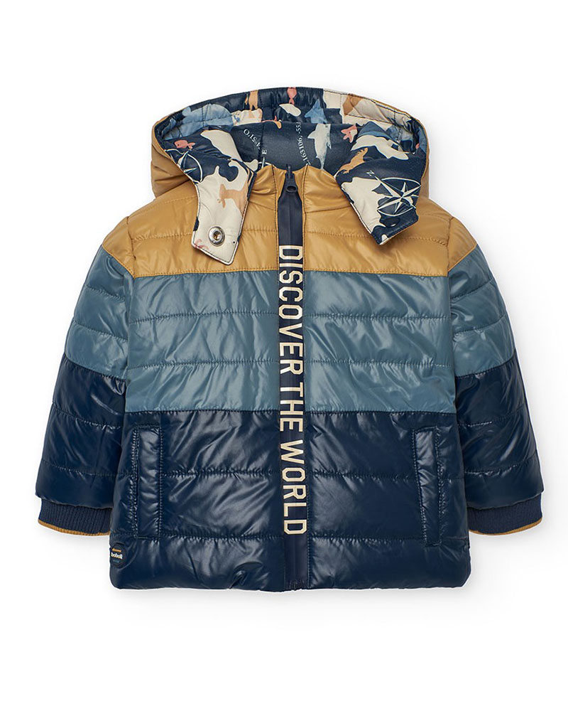 BOBOLI Reversible parka for baby boy - 302173