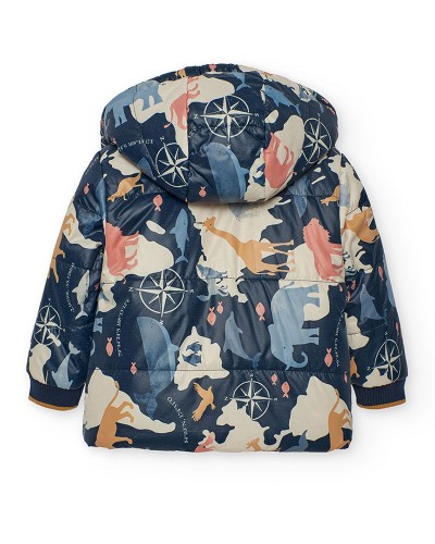 BOBOLI Reversible parka for baby boy - 302173