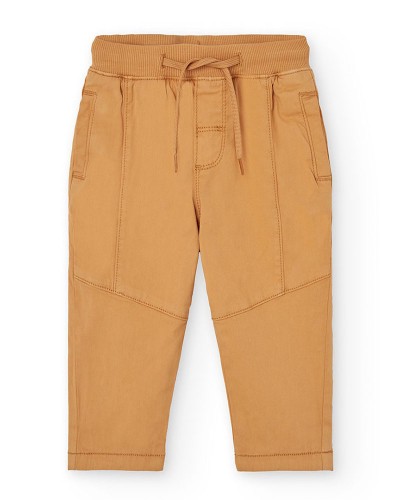 BOBOLI Stretch gabardine trousers for baby -BCI - 392071