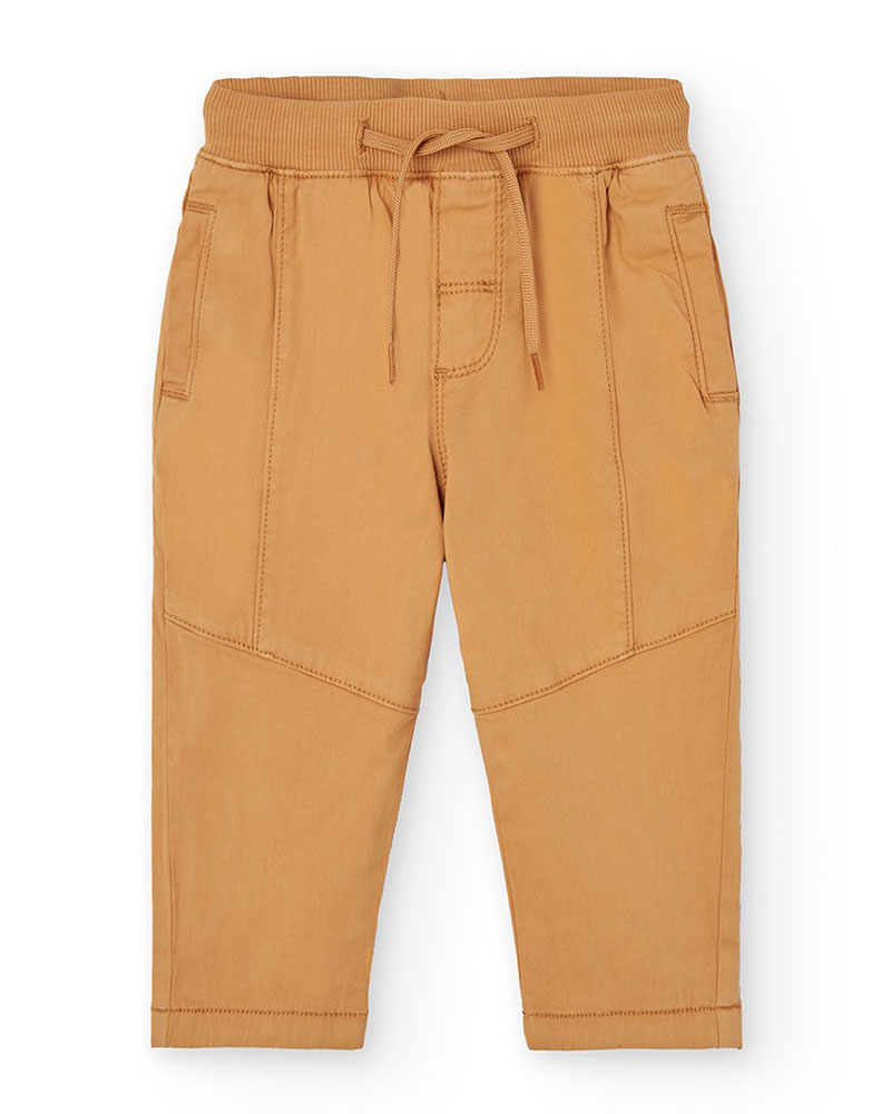 BOBOLI Stretch gabardine trousers for baby -BCI - 392071