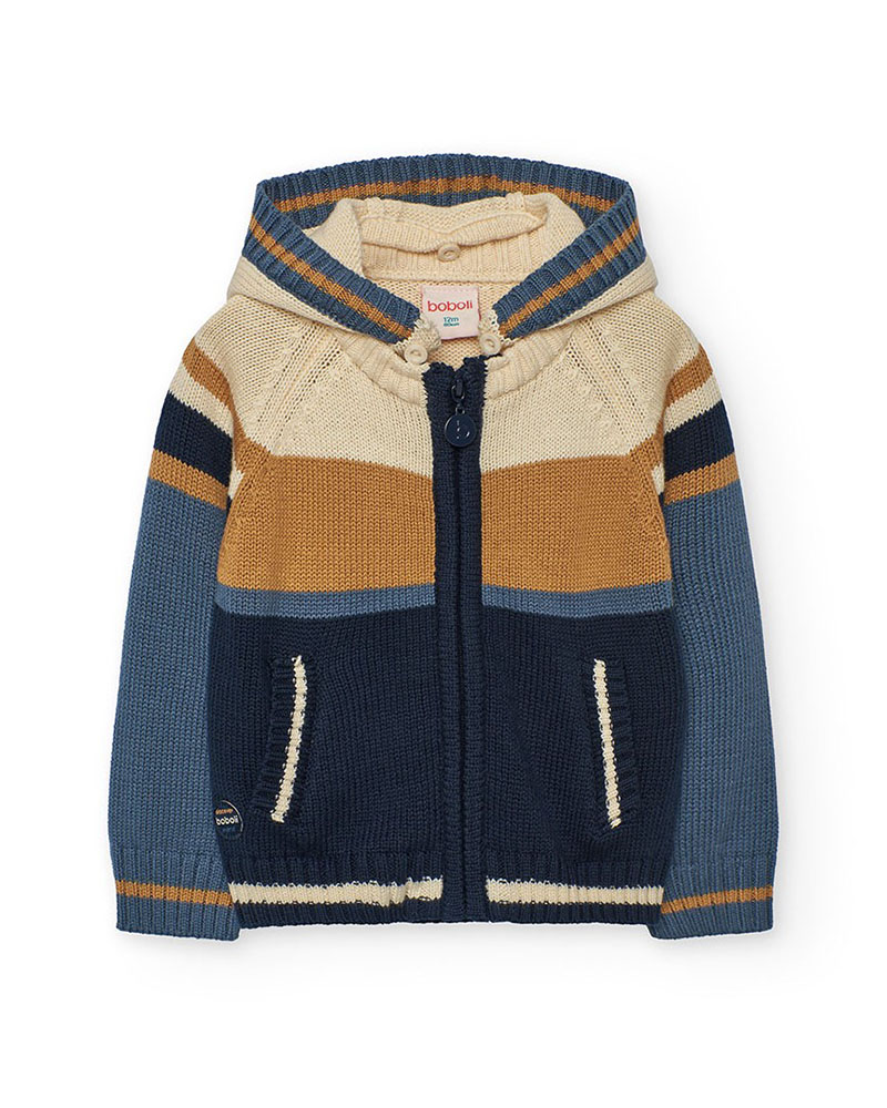 BOBOLI Knitwear jacket for baby boy -BCI - 302117
