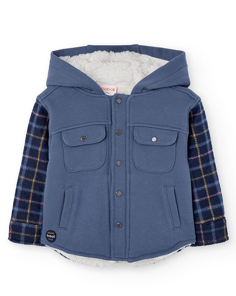 BOBOLI Fleece jacket combined for baby boy - 302106 BOBOLI Fleece jacket combined for baby boy - 302106