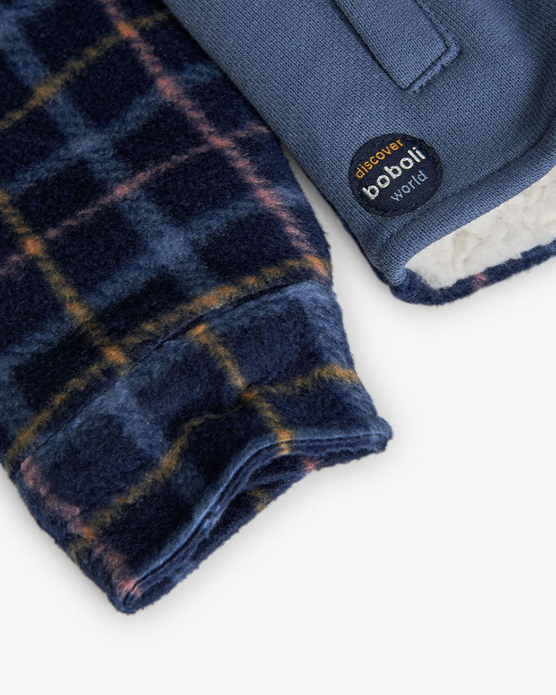 BOBOLI Fleece jacket combined for baby boy - 302106 BOBOLI Fleece jacket combined for baby boy - 302106