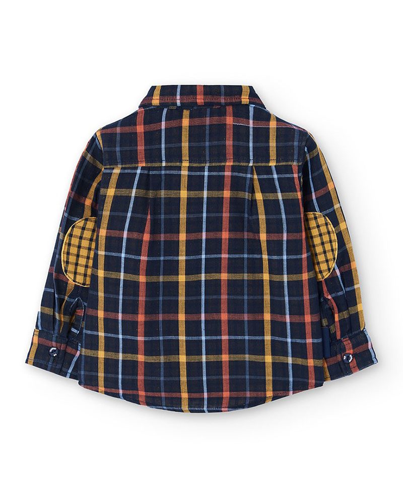 BOBOLI Long sleeves shirt check for baby -BCI - 302094