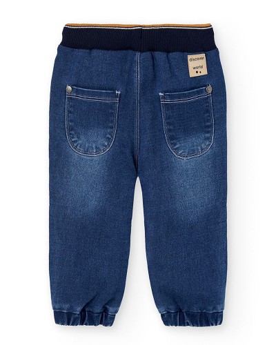 BOBOLI Denim trousers knit for baby boy -BCI - 302027 BOBOLI Denim trousers knit for baby boy -BCI - 302027