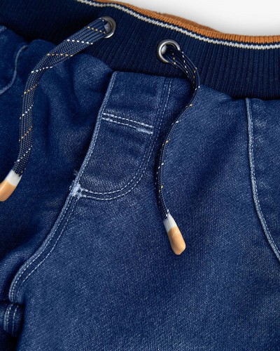 BOBOLI Denim trousers knit for baby boy -BCI - 302027 BOBOLI Denim trousers knit for baby boy -BCI - 302027
