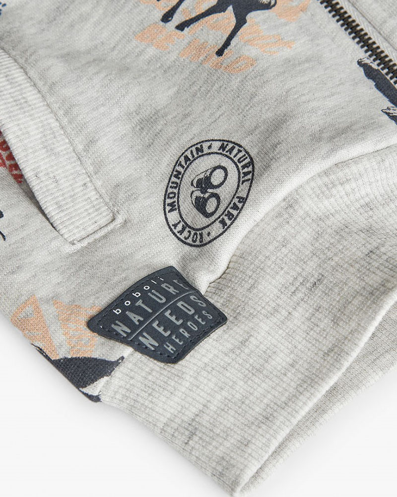 BOBOLI Fleece jacket printed for baby -BCI - 312107
