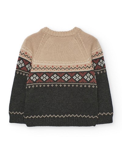 BOBOLI Knitwear pullover for baby boy -BCI - 312006