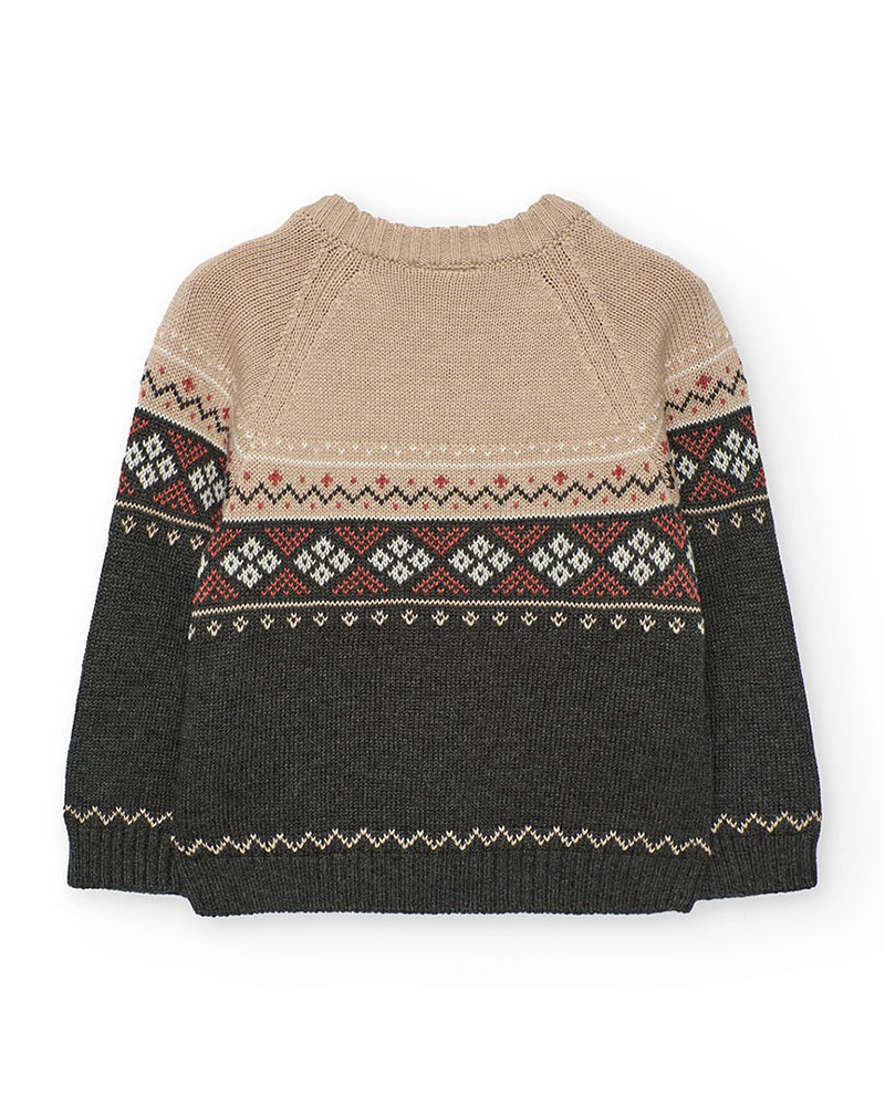 BOBOLI Knitwear pullover for baby boy -BCI - 312006