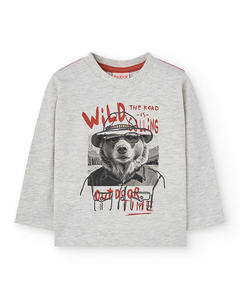 BOBOLI Knit t-Shirt for baby boy -BCI - 312017