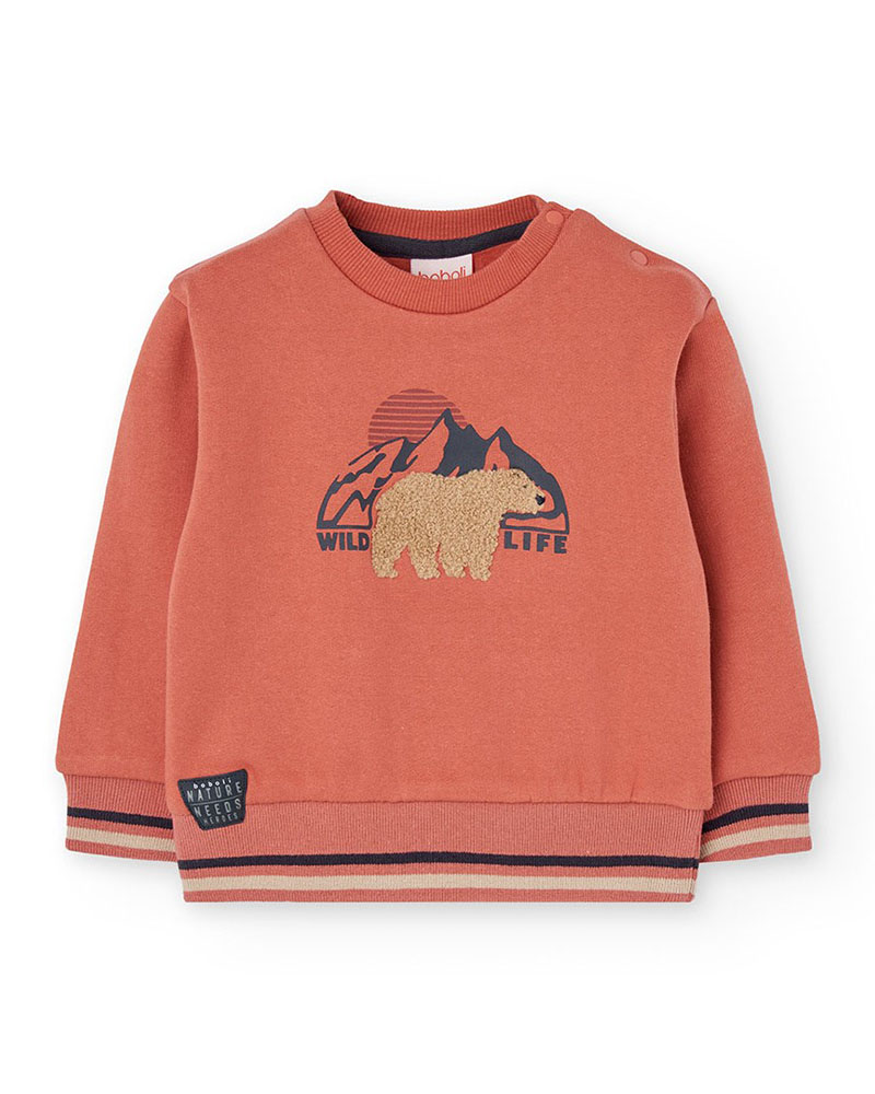 BOBOLI Fleece sweatshirt for baby boy -BCI - 312039