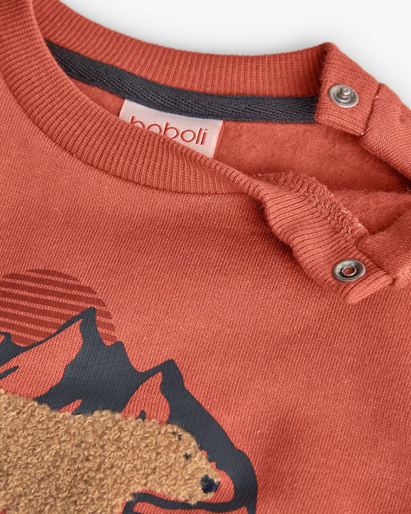BOBOLI Fleece sweatshirt for baby boy -BCI - 312039