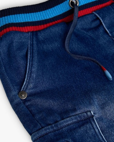 BOBOLI Denim trousers knit for baby -BCI - 322029