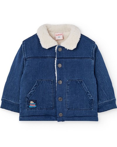 BOBOLI Denim jacket knit for baby -BCI - 322131