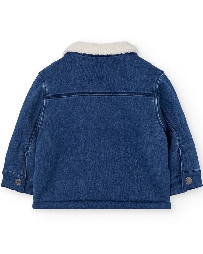 BOBOLI Denim jacket knit for baby -BCI - 322131