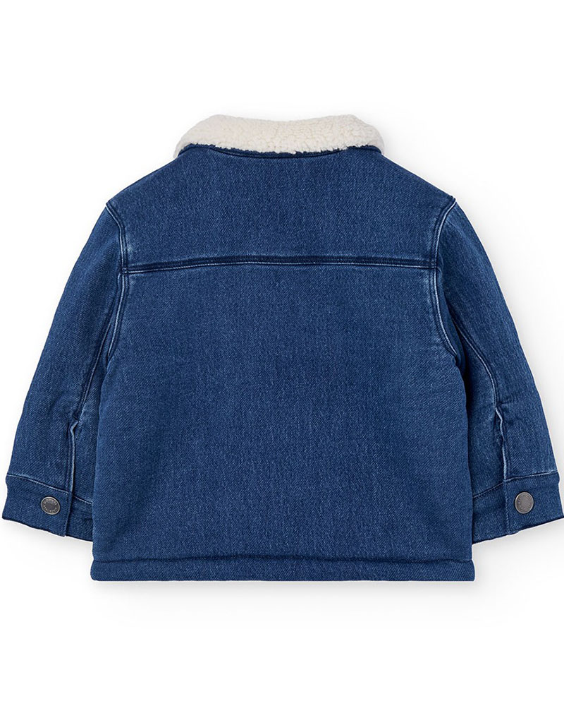BOBOLI Denim jacket knit for baby -BCI - 322131
