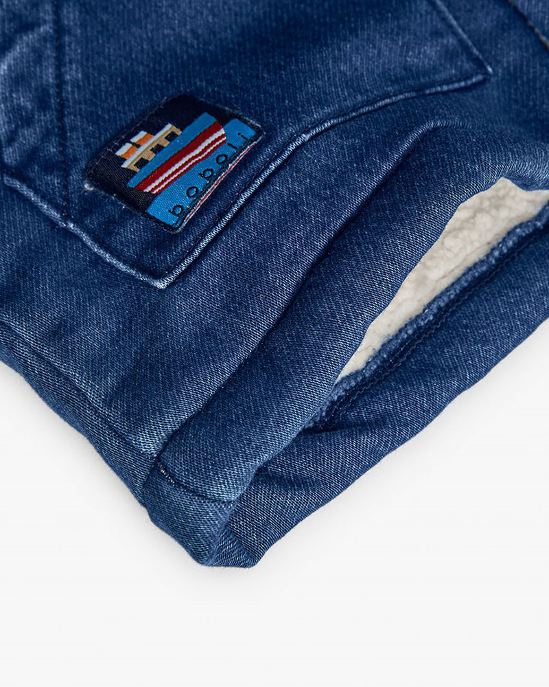 BOBOLI Denim jacket knit for baby -BCI - 322131