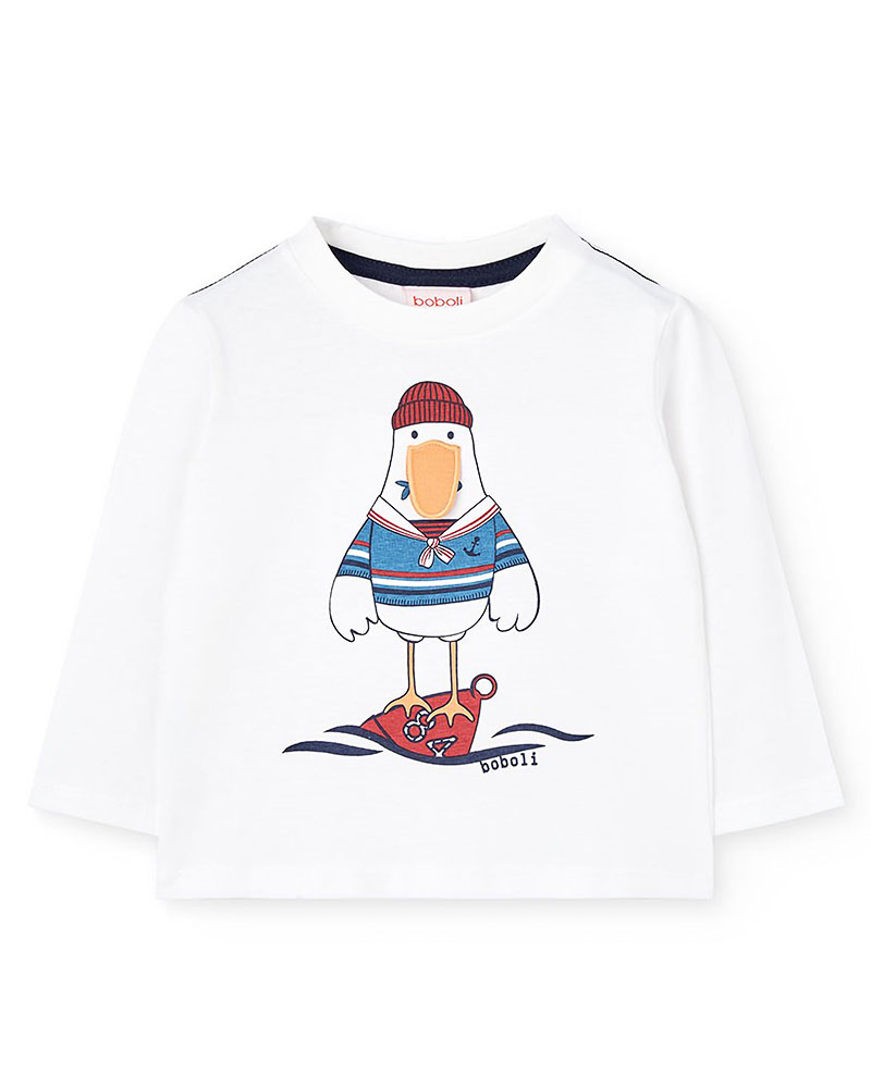 BOBOLI Knit t-Shirt for baby boy -BCI - 322018