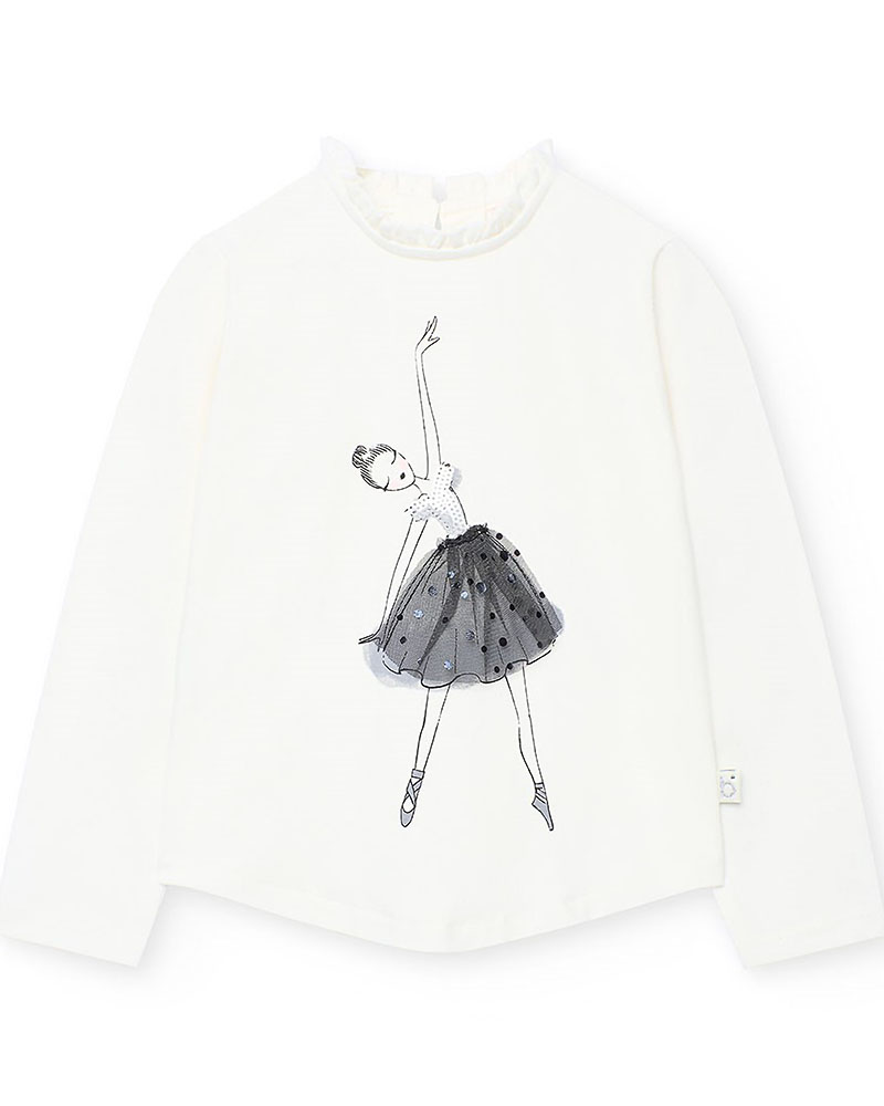 BOBOLI Stretch knit t-Shirt for girl -BCI - 722067 BOBOLI Stretch knit t-Shirt for girl -BCI - 722067