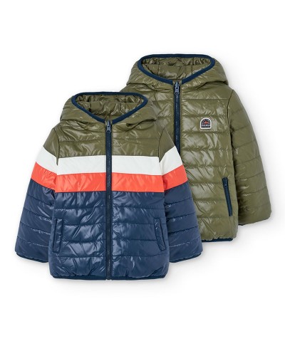 BOBOLI Reversible parka for boy - 522144 BOBOLI Reversible parka for boy - 522144
