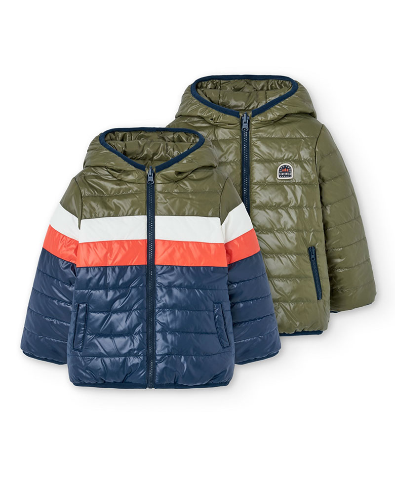 BOBOLI Reversible parka for boy - 522144 BOBOLI Reversible parka for boy - 522144