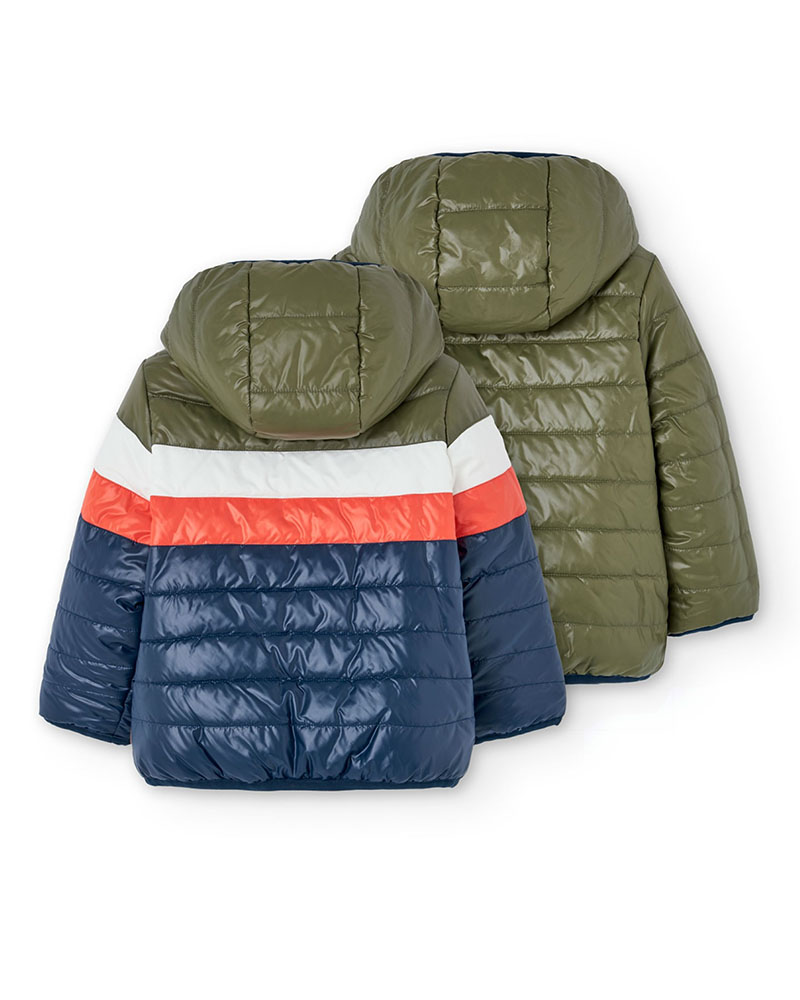 BOBOLI Reversible parka for boy - 522144 BOBOLI Reversible parka for boy - 522144