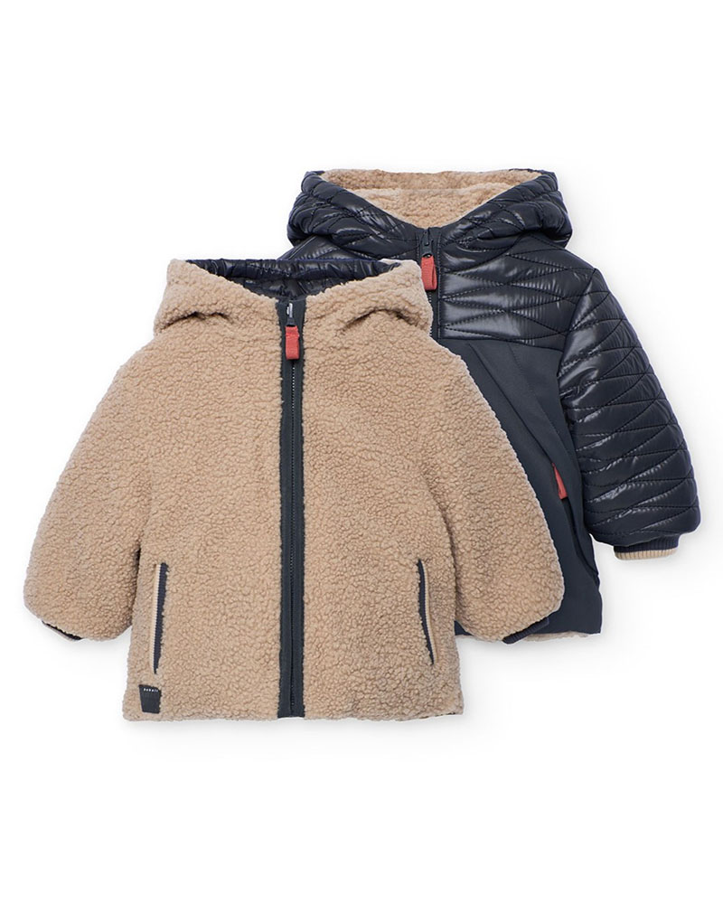 BOBOLI Reversible parka for baby boy - 312174 BOBOLI Reversible parka for baby boy - 312174