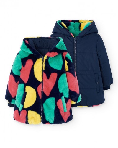 BOBOLI Reversible parka for girl - 412164