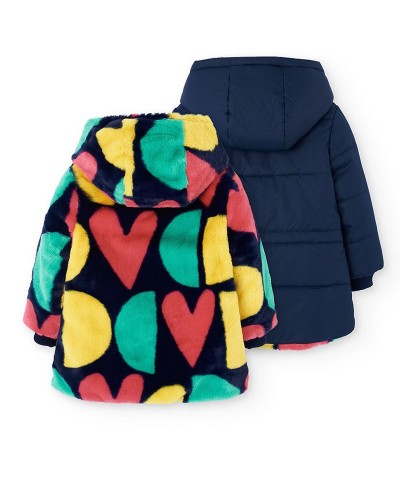 BOBOLI Reversible parka for girl - 412164