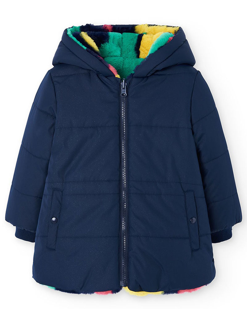 BOBOLI Reversible parka for girl - 412164