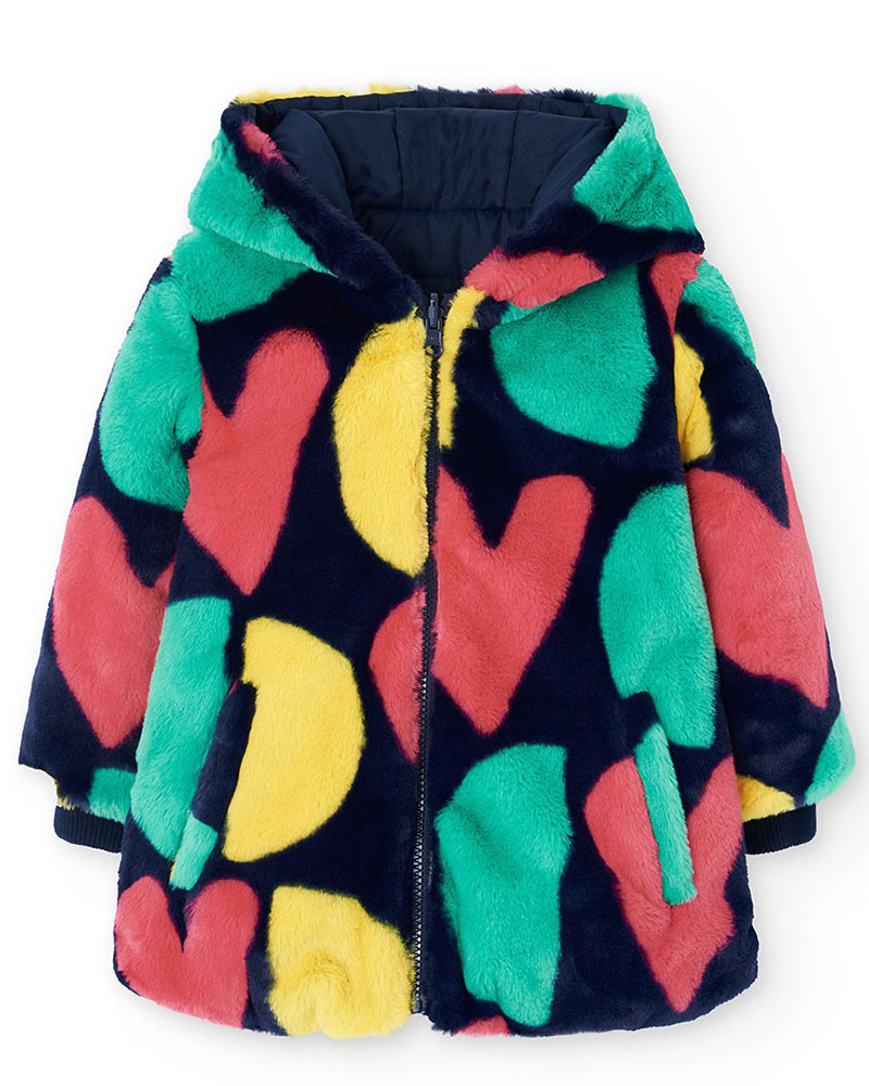 BOBOLI Reversible parka for girl - 412164