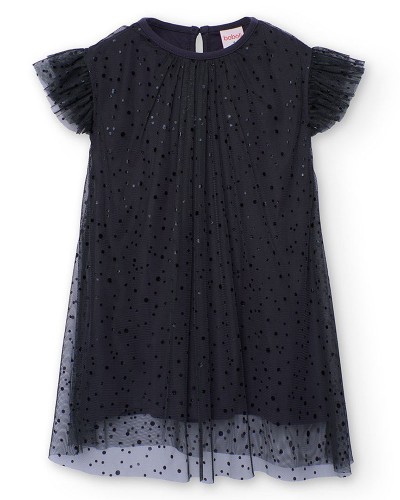 BOBOLI Combined tulle dress for girl -BCI - 722034 BOBOLI Combined tulle dress for girl -BCI - 722034