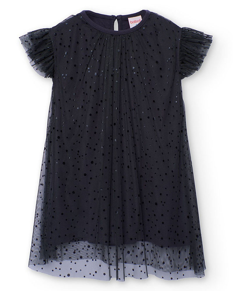 BOBOLI Combined tulle dress for girl -BCI - 722034 BOBOLI Combined tulle dress for girl -BCI - 722034