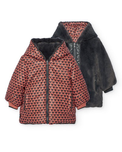 BOBOLI Reversible parka for baby girl -BCI - 212195 BOBOLI Reversible parka for baby girl -BCI - 212195