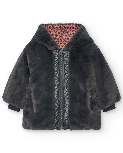 BOBOLI Reversible parka for baby girl -BCI - 212195 BOBOLI Reversible parka for baby girl -BCI - 212195