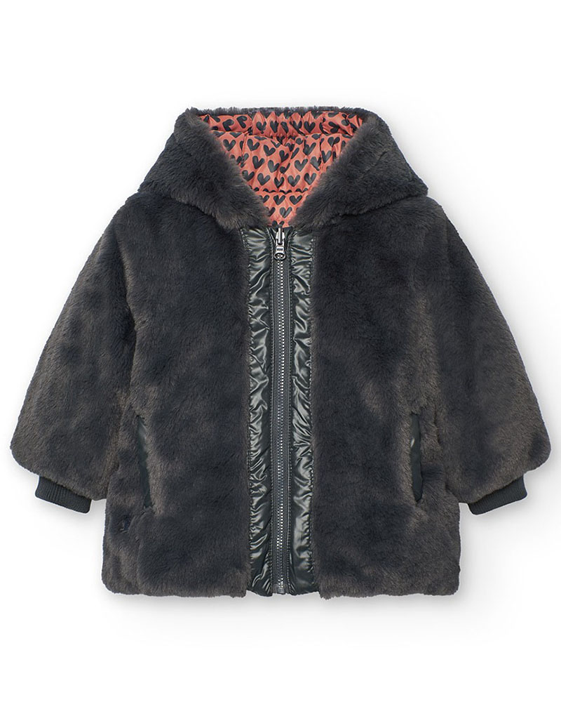 BOBOLI Reversible parka for baby girl -BCI - 212195 BOBOLI Reversible parka for baby girl -BCI - 212195