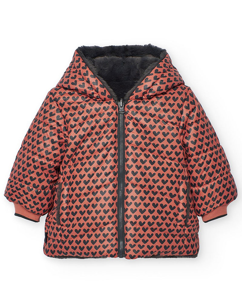 BOBOLI Reversible parka for baby girl -BCI - 212195 BOBOLI Reversible parka for baby girl -BCI - 212195