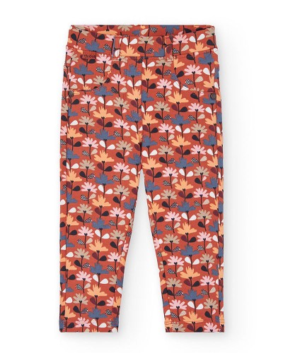 BOBOLI Fleece trousers floral for baby girl -BCI - 212139 BOBOLI Fleece trousers floral for baby girl -BCI - 212139