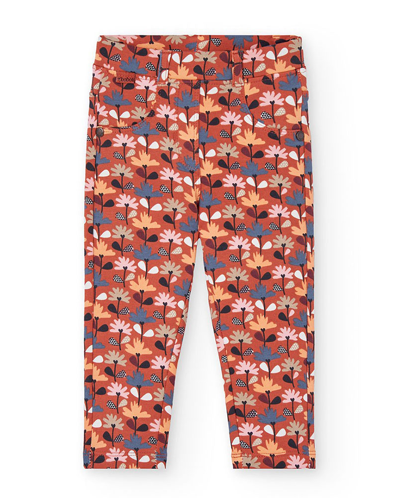 BOBOLI Fleece trousers floral for baby girl -BCI - 212139 BOBOLI Fleece trousers floral for baby girl -BCI - 212139