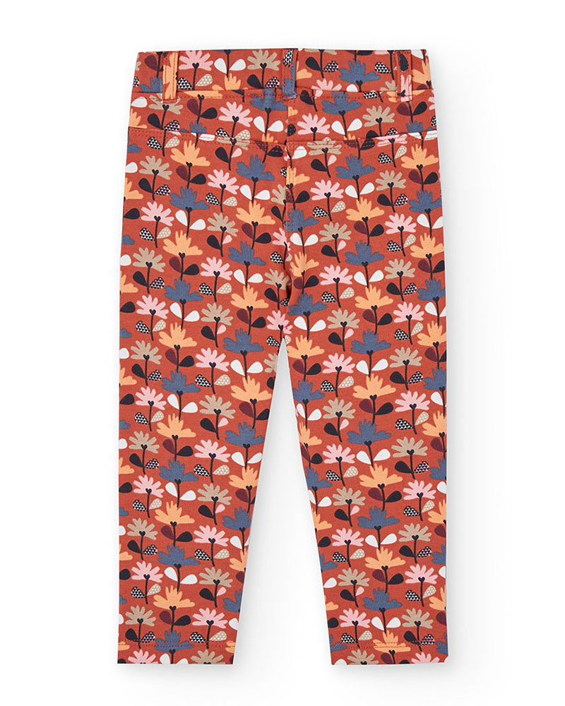 BOBOLI Fleece trousers floral for baby girl -BCI - 212139 BOBOLI Fleece trousers floral for baby girl -BCI - 212139