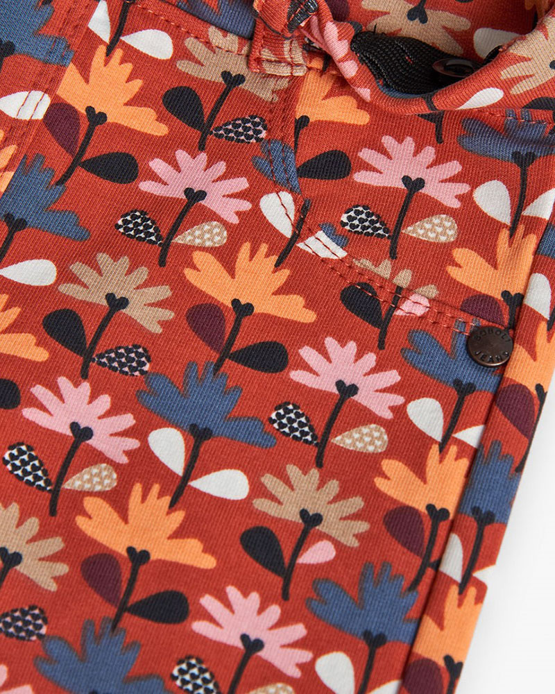 BOBOLI Fleece trousers floral for baby girl -BCI - 212139 BOBOLI Fleece trousers floral for baby girl -BCI - 212139