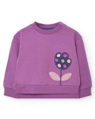 BOBOLI Fleece sweatshirt for baby girl -BCI - 222129