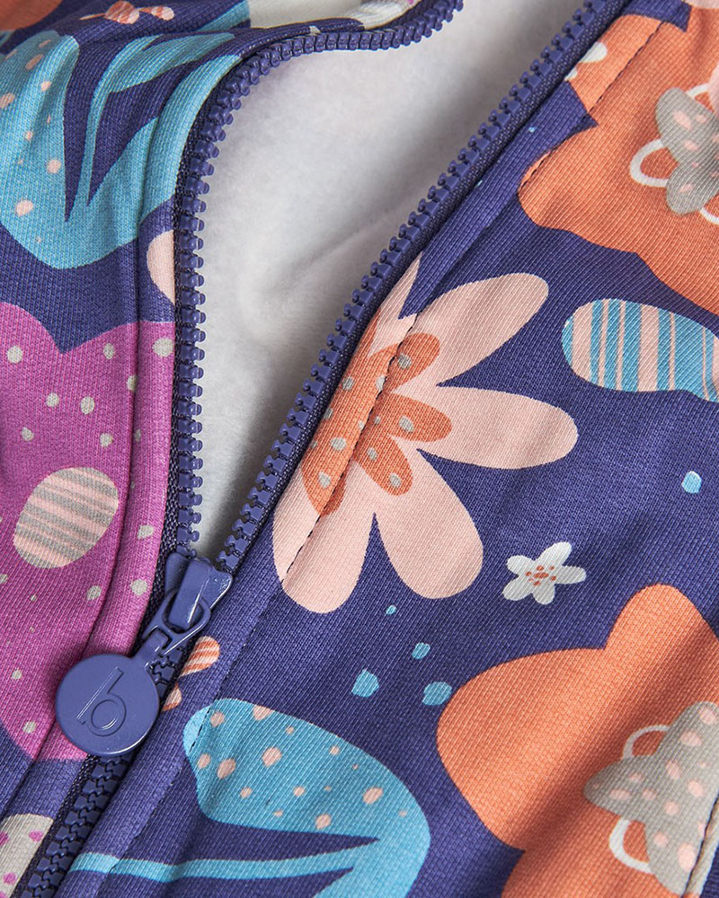 BOBOLI Fleece jacket floral for baby girl -BCI - 222152 BOBOLI Fleece jacket floral for baby girl -BCI - 222152